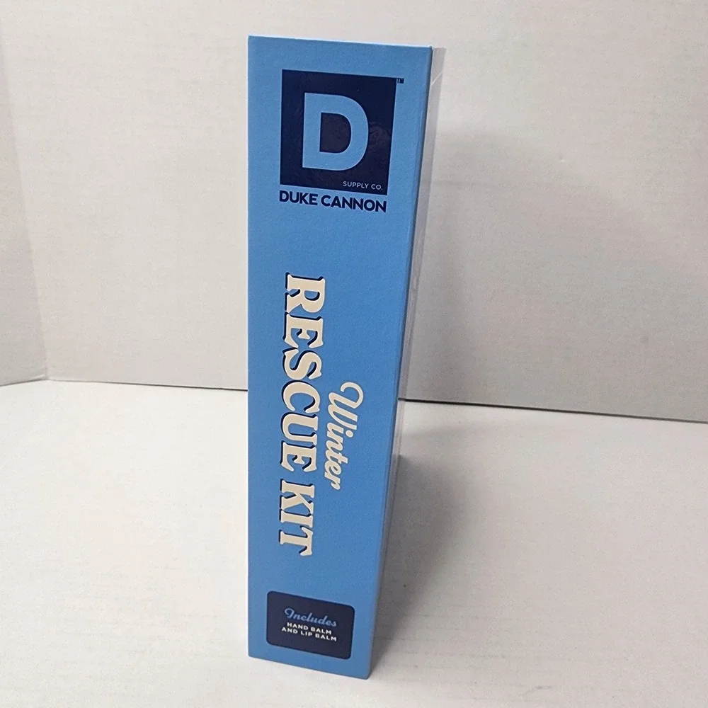 Duke Cannon Winter Rescue Kit Gift Box - Bloody Knuckles Blam Repair Lip Unscent